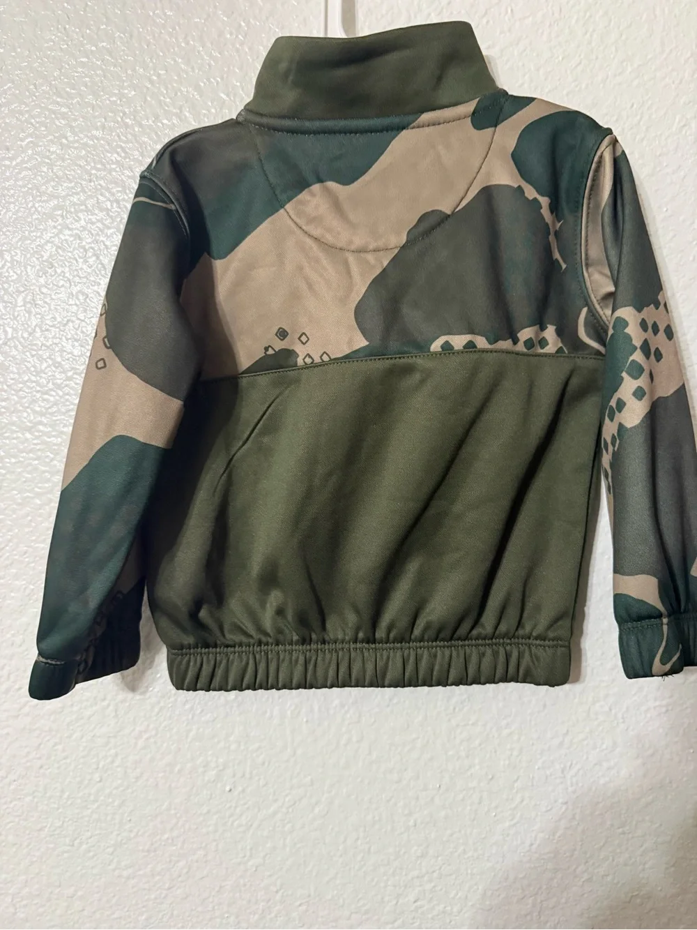 Nike Kids' Camo Zip Jacket - Olive Green